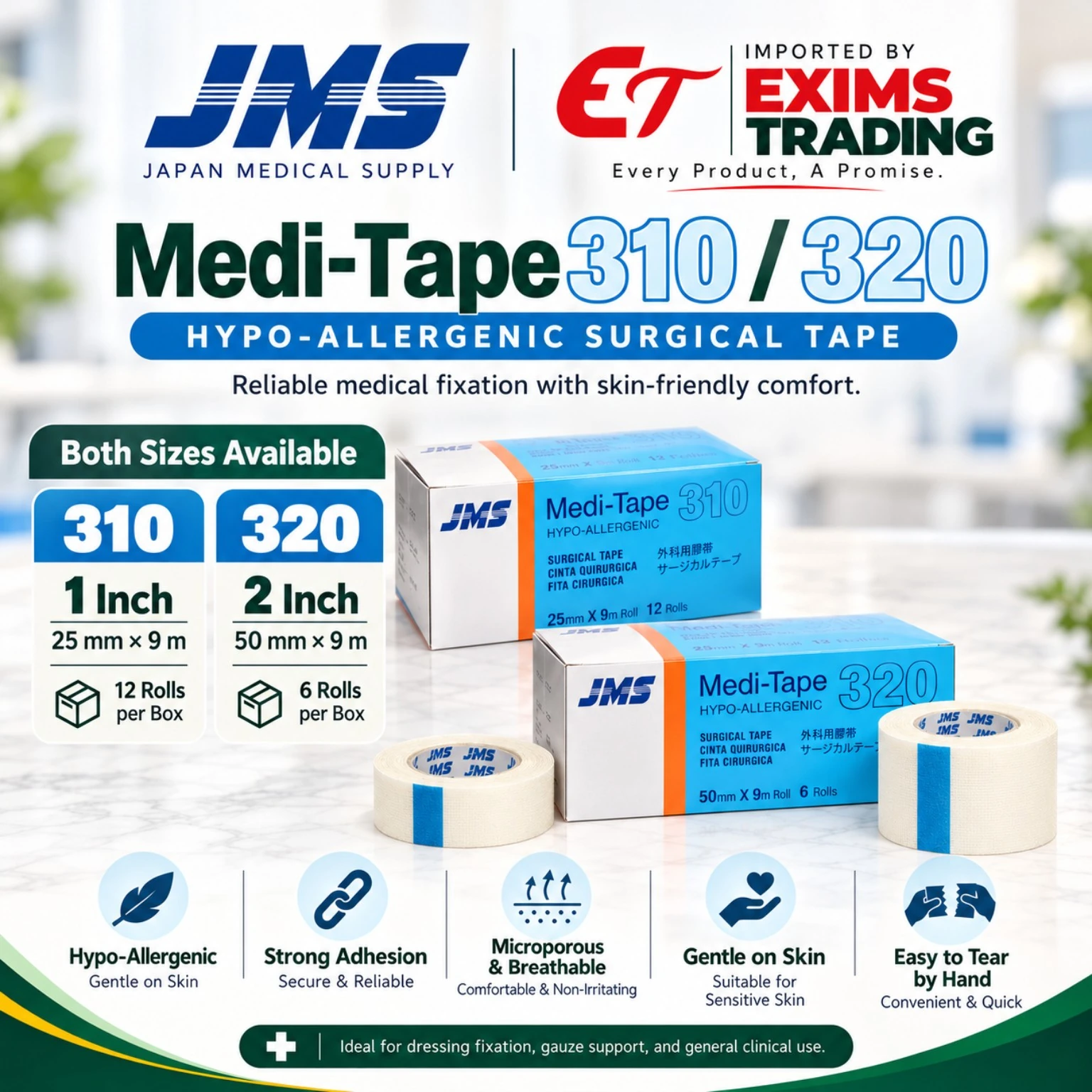 JMS Medi-Tape 310 / 320 complete promotional poster